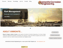 Tablet Screenshot of ammonite-corrosion.com